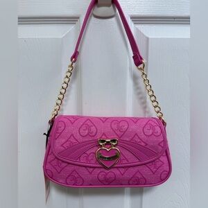 NWT Juicy Couture Pink Precious Moments Flap Shoulder Bag